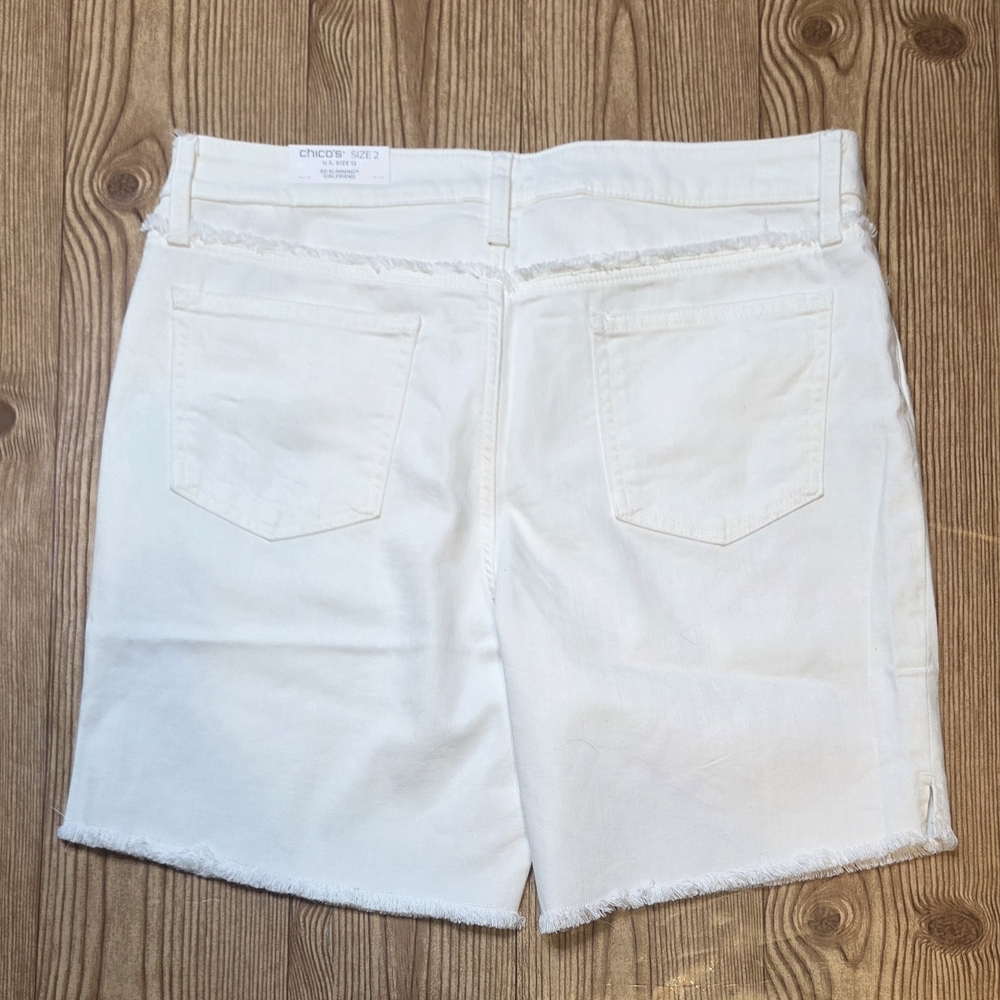 Chico's Cream So Slimming Girlfriend Pants - Picture 2 of 7